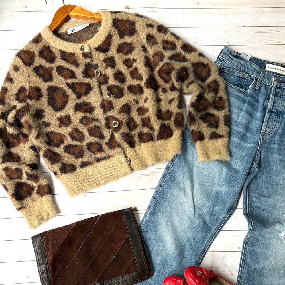 Zara thick knit cardigan